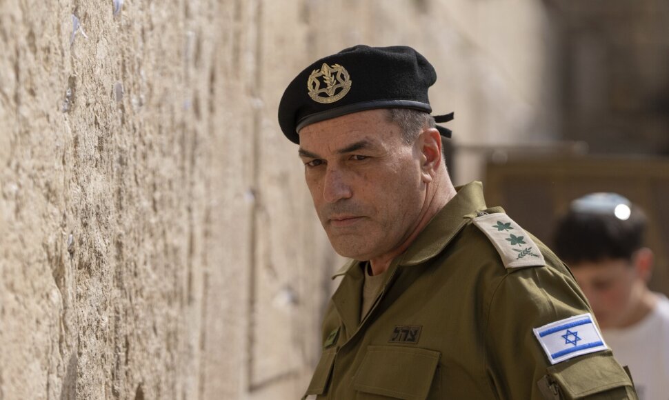 Izraelio kariuomenės vadas generolas leitenantas Eyalas Zamiras / Ohad Zwigenberg / AP
