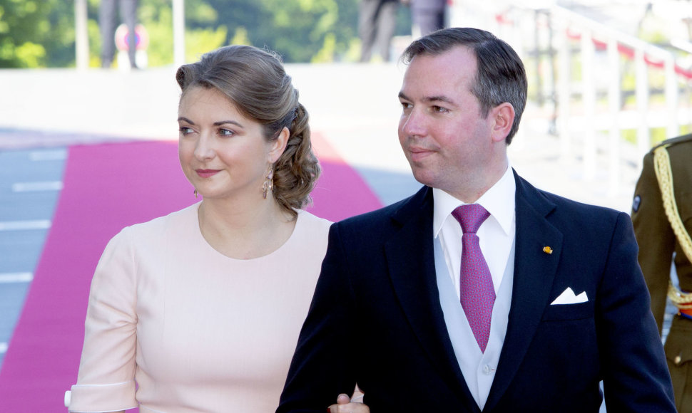 Liuksemburgo princas Guillaume'as ir princesė Stephanie