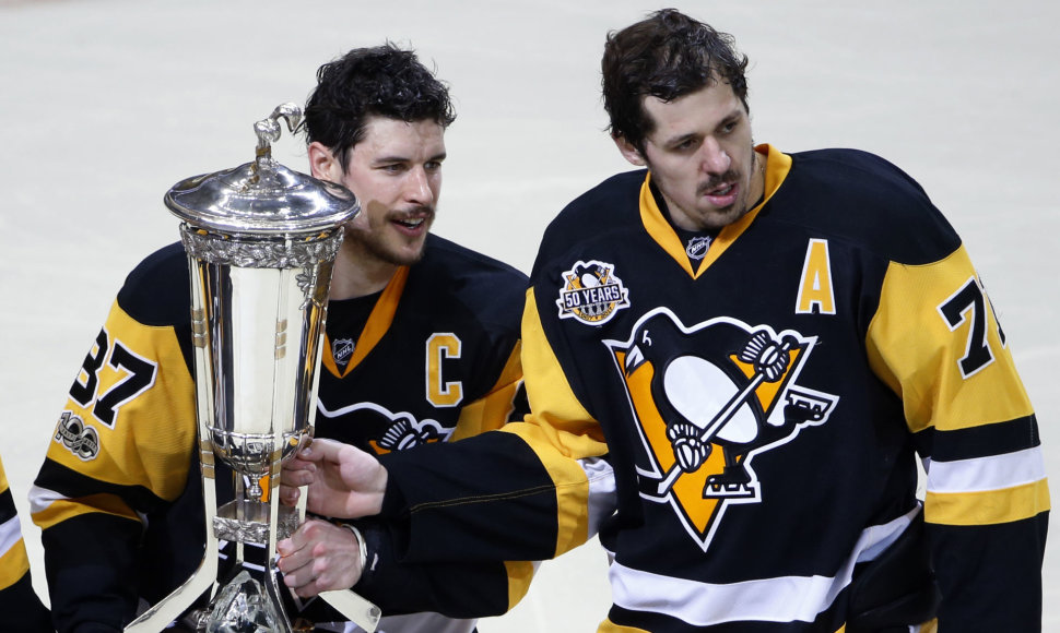 Sidney Crosby ir Jevgenijus Malkinas