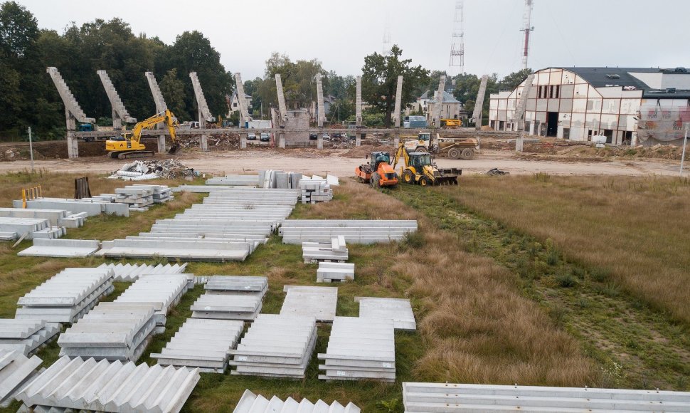 Rekonstruojamas Kauno S.Dariaus ir S.Girėno stadionas