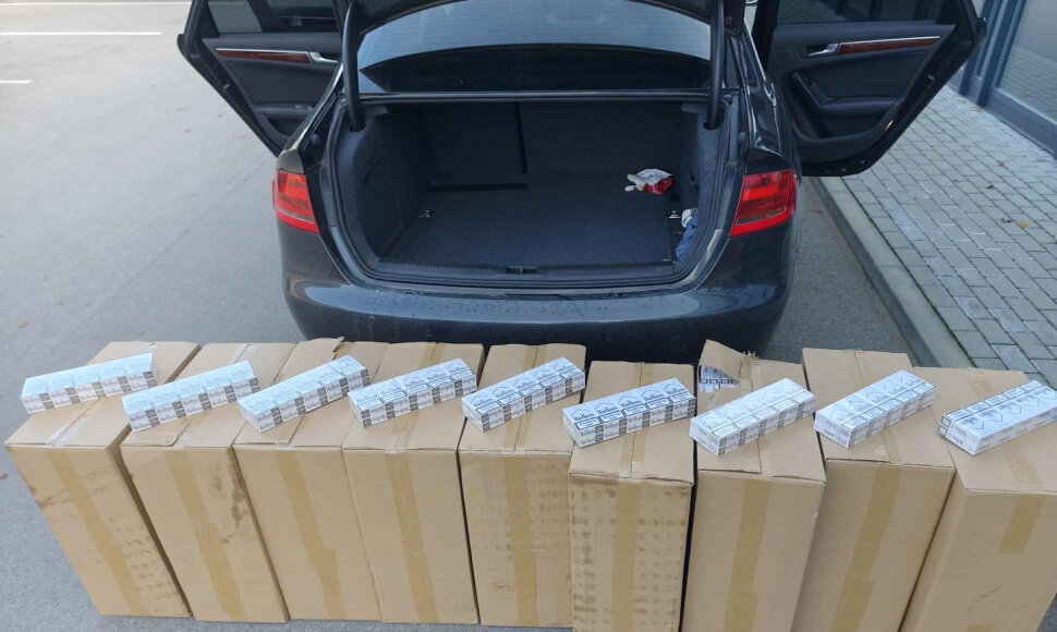 Tauragės rajone pareigūnai demaskavo kontrabandos vežėją