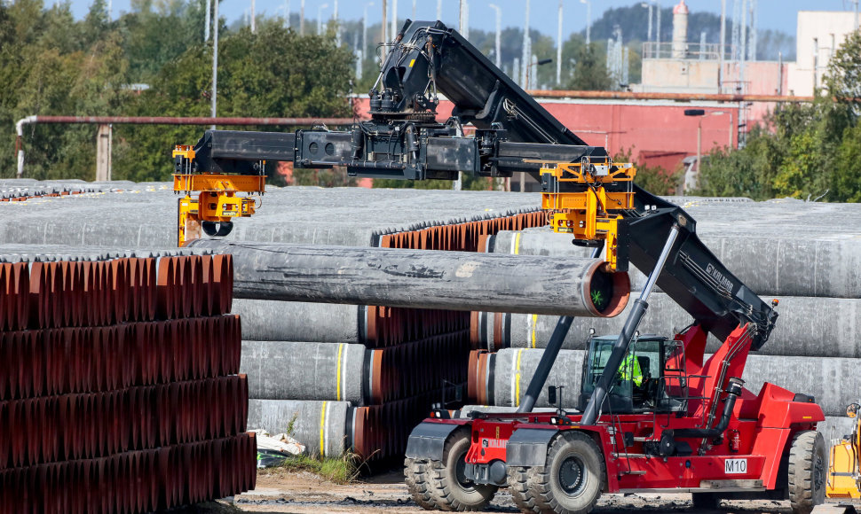 „Nord Stream 2“ vamzdžiai Mukrano uoste