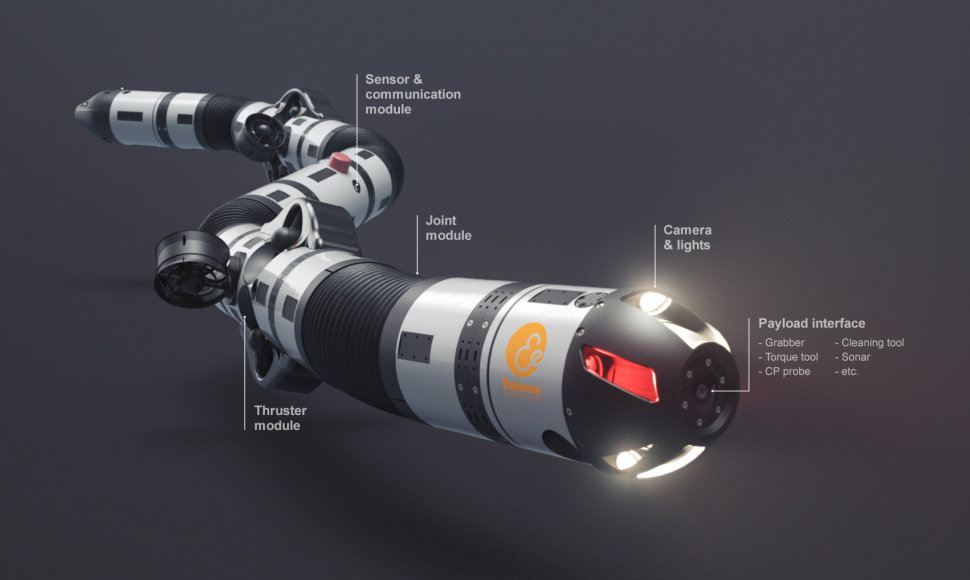 Robotas. ©Eelume Subsea Intervention