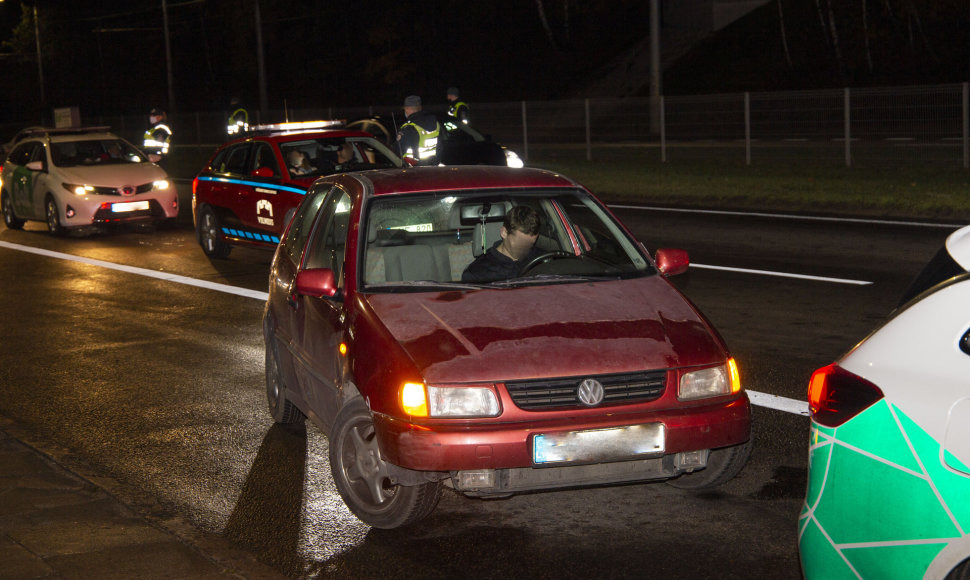 Akimirka iš vykusio policijos reido