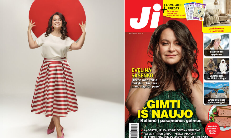 Evelina Sašenko / Žurnalo „Ji“ Nr. 2 viršelis
