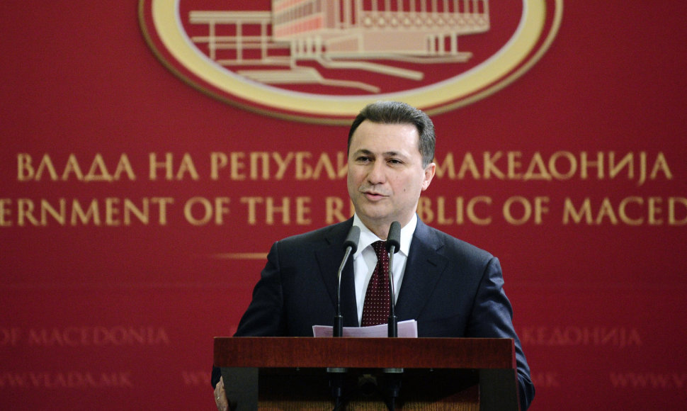 Makedonijos premjeras Nikola Gruevskis 