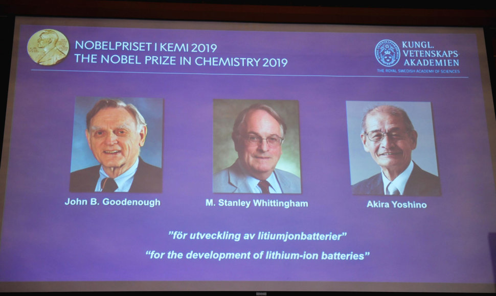 Paskirta 2019-ųjų Nobelio premija Chemijos srityje
