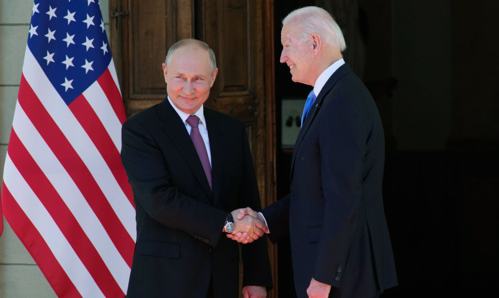 Joe Bideno ir Vladimiro Putino susitikimas Ženevoje