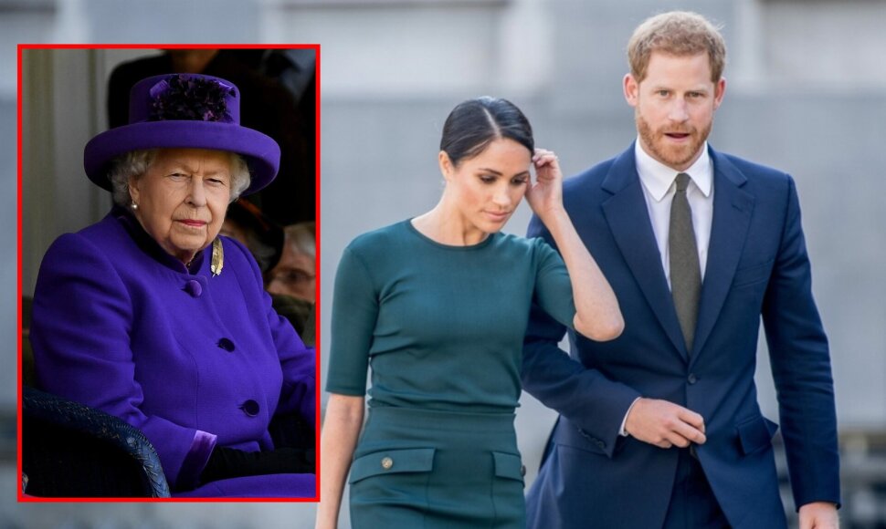 Princas Harry ir Meghan Markle, karalienė Elžbieta II