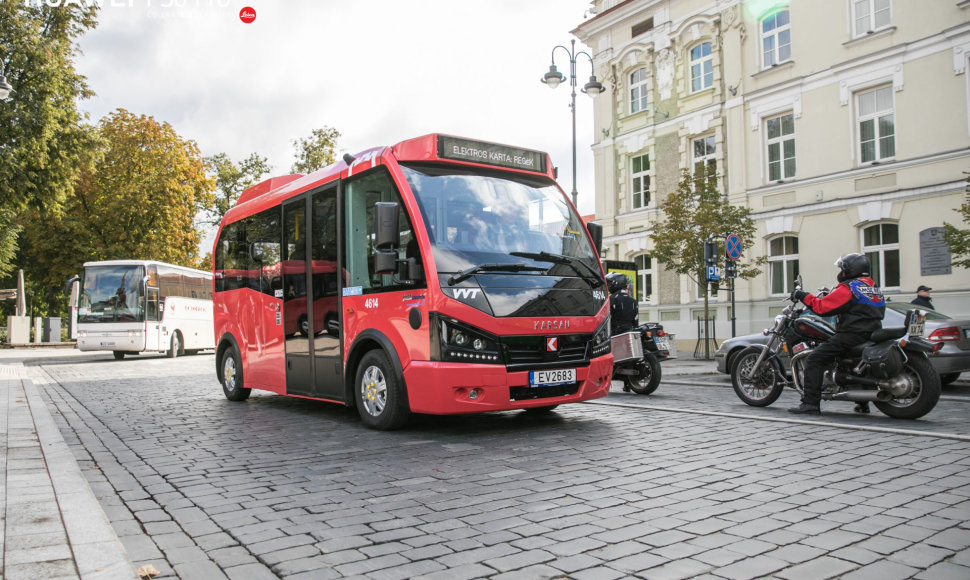 Elektrinių Vilniaus autobusų pristatymas