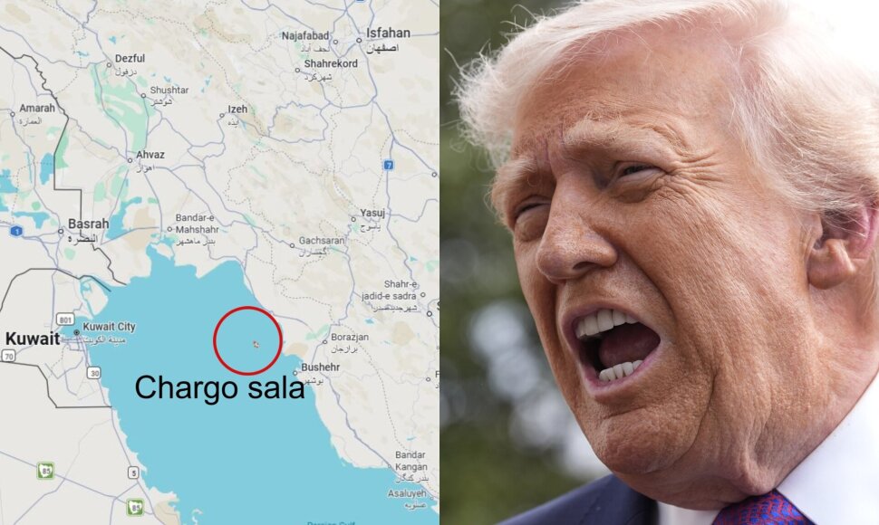 Donaldas Trumpas ir Iranui priklausanti Chargo sala