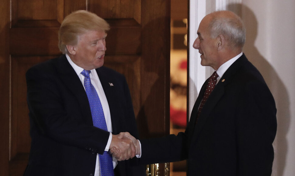Donaldas Trumpas ir Johnas Kelly