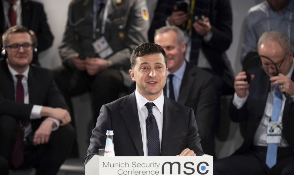 Volodymyras Zelenskis Miuncheno saugumo konferencijoje