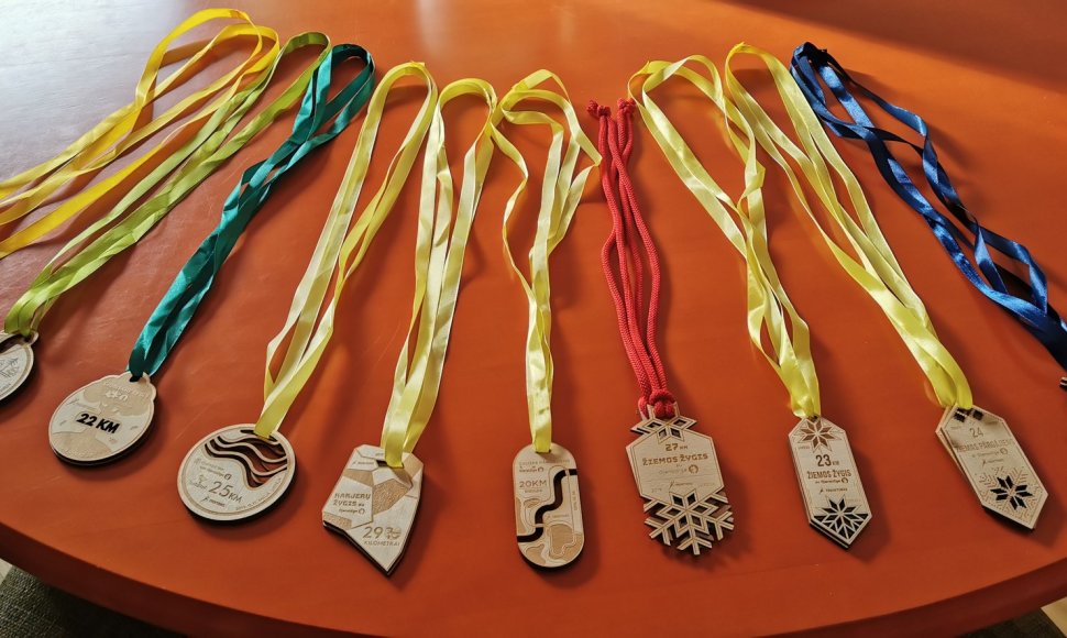 Žygeivės Rūtos Samuolienės medaliai