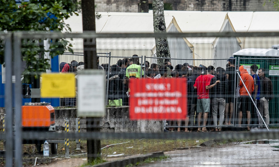 Rūdninkų stovykloje migrantai laukia sprendimo dėl prieglobsčio