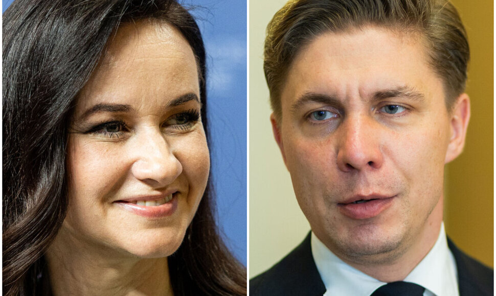 Inga Ruginienė ir Mindaugas Sinkevičius