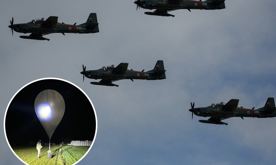 „Super Tucano“ orlaiviai ir Baltarusijos kontrabandiniai balionai