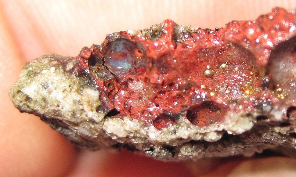 Red trinitite