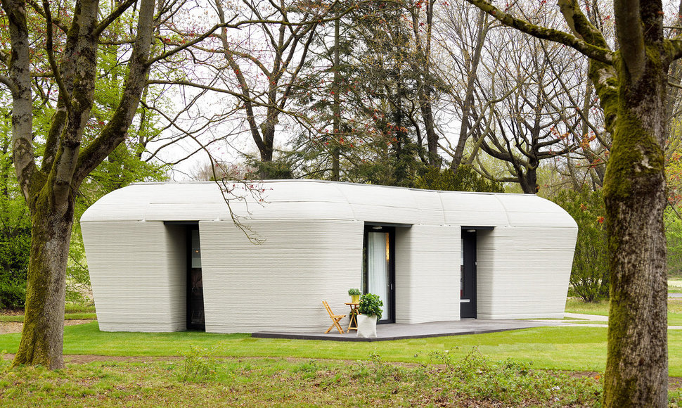 3D spausdintuvu sukurtas betoninis namas Olandijoje