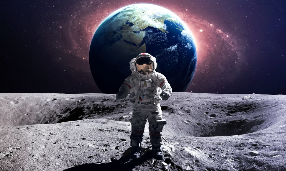 Kosmonautas Mėnulyje