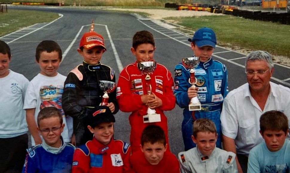 Estebanas Oconas vaikystėje/ Formula1.com nuotr.
