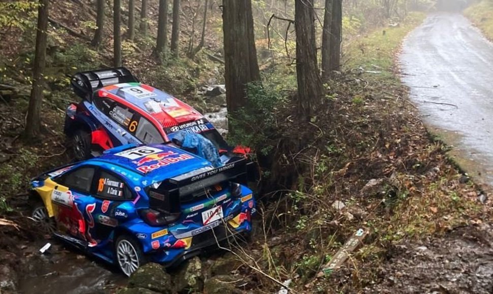 D.Sordo ir A.Fourmaux avarija. WRC organizatorių nuotr.