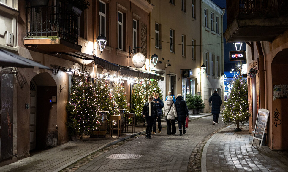 Kalėdi&scaron;kai pasipuo&scaron;ęs Vilnius