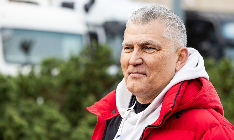 Lietuvos vežėjų asociacijos protestas prie Seimo