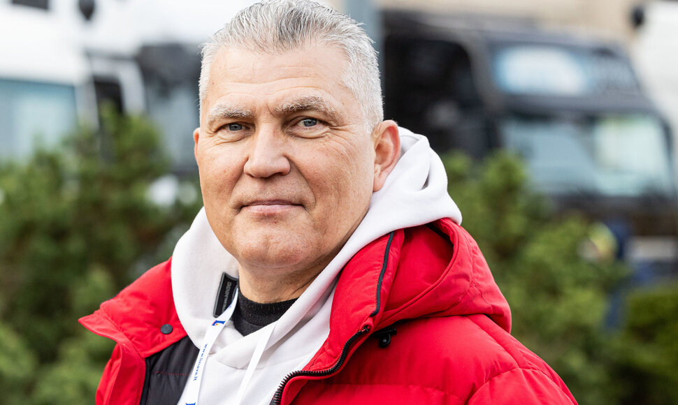 Lietuvos vežėjų asociacijos protestas prie Seimo
