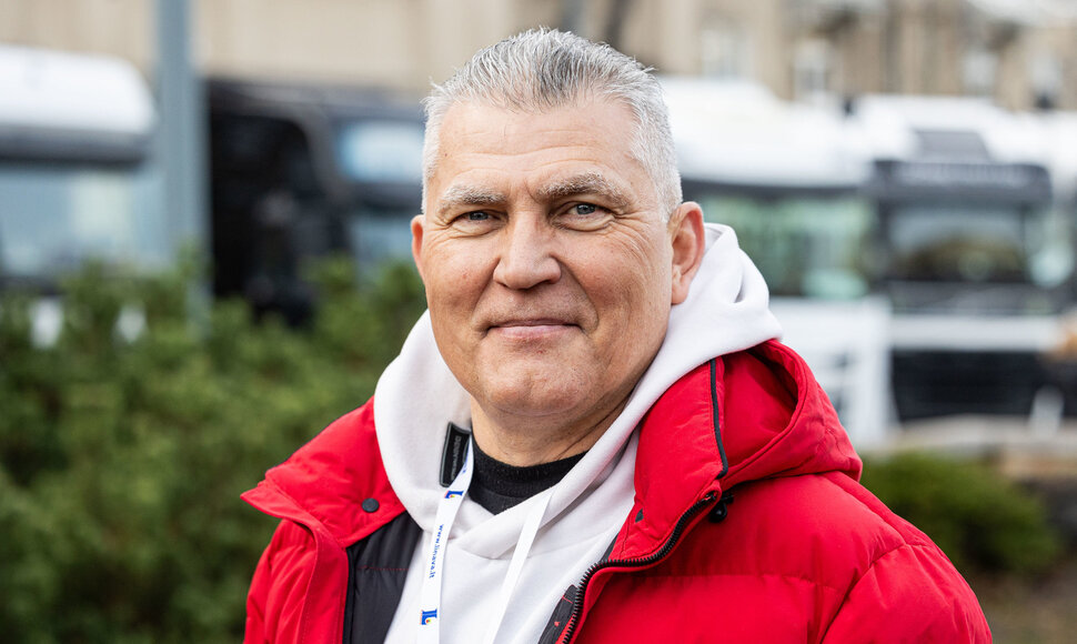 Lietuvos vežėjų asociacijos protestas prie Seimo