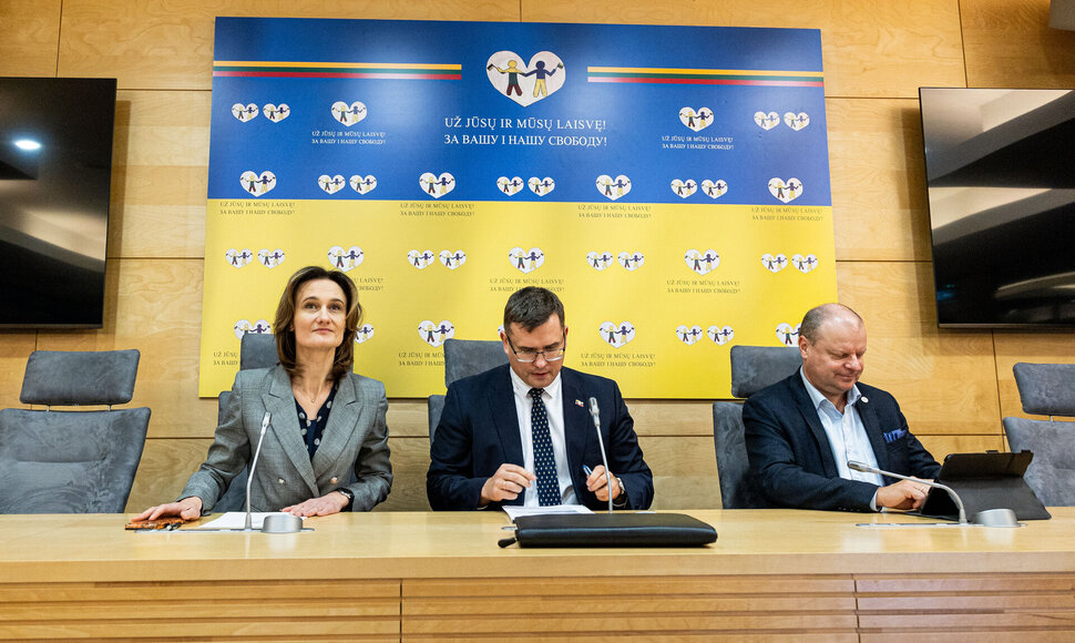 Viktorija Čmilytė - Nielsen, Laurynas Kasčiūnas, Saulius Skvernelis