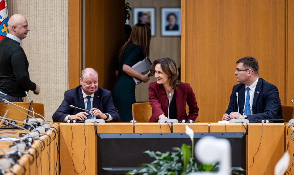 Saulius Skvernelis, Viktorija Čmilytė - Nielsen, Laurynas Kasčiūnas