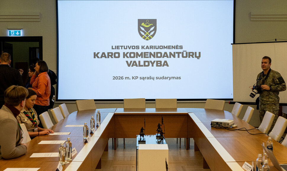 2026 metų karo prievolininkų sąrašo sudarymas