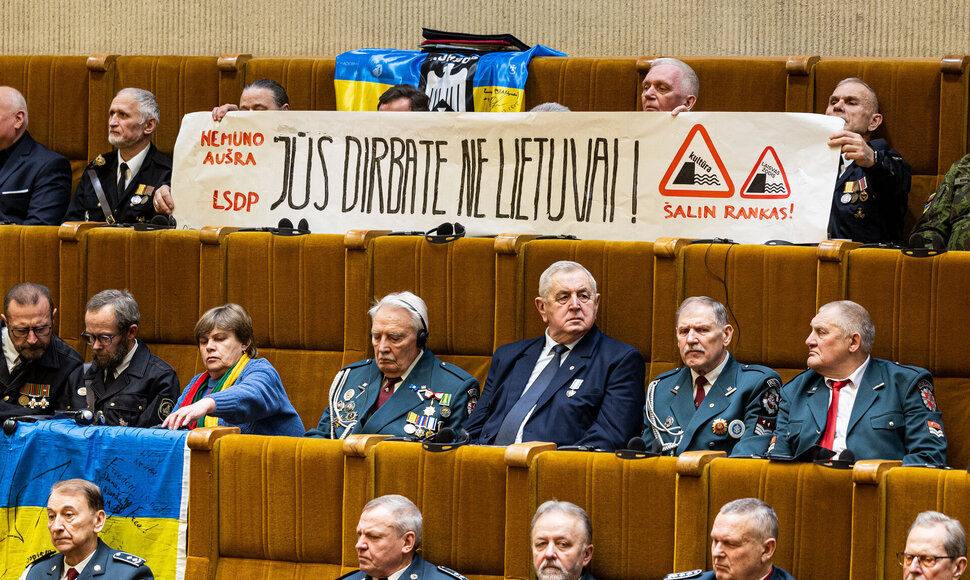 I&scaron;kilminga laisvės gynėjų rikiuotė ir jų susitikimas Seime