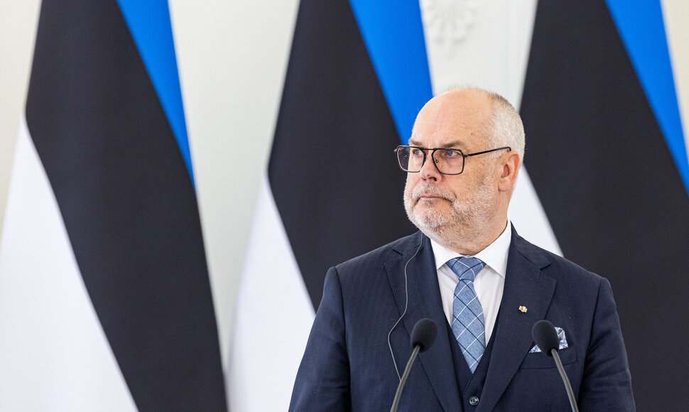 Prezidento Gitano Nausėdos ir Estijos Prezidento Alaro Kariso bendra spaudos konferencija