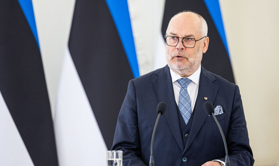 Prezidento Gitano Nausėdos ir Estijos Prezidento Alaro Kariso bendra spaudos konferencija
