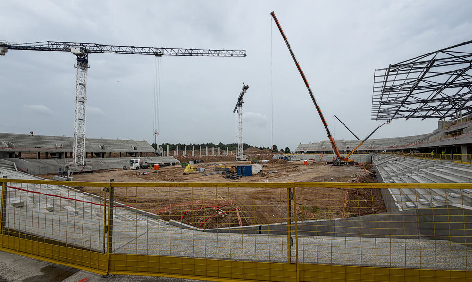Nacionalinio stadiono statybvietės pristatymas