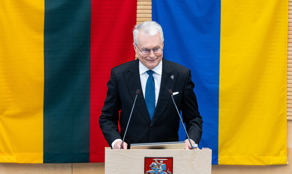 Gitanas Nausėda skaito metinį pranešimą