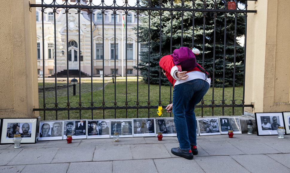 Protestas už Baltarusijos laisvę, prie&scaron; kankinimus, už represijų nutraukimą ir politinių kalinių i&scaron;laisvinimą