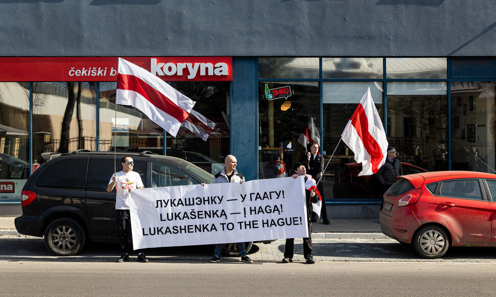 Protestas už Baltarusijos laisvę, prie&scaron; kankinimus, už represijų nutraukimą ir politinių kalinių i&scaron;laisvinimą