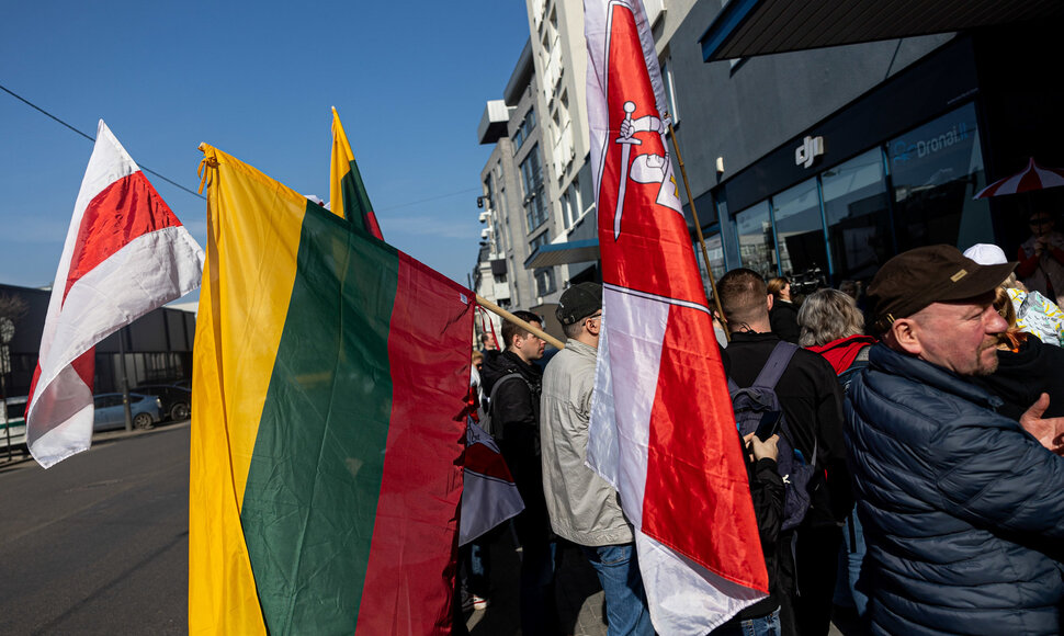 Protestas už Baltarusijos laisvę, prie&scaron; kankinimus, už represijų nutraukimą ir politinių kalinių i&scaron;laisvinimą
