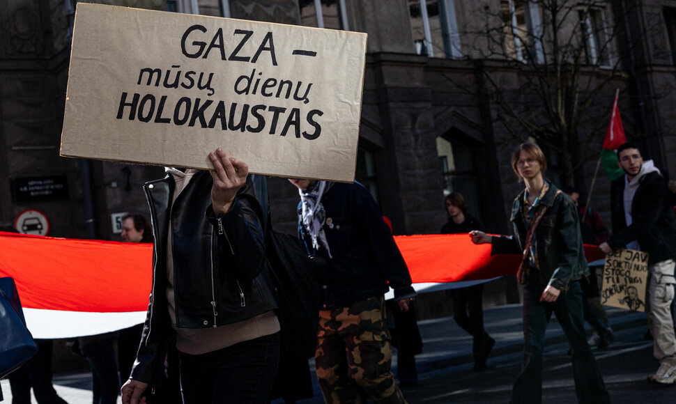 Protesto eisena &bdquo;Už laisvą Palestiną&ldquo;
