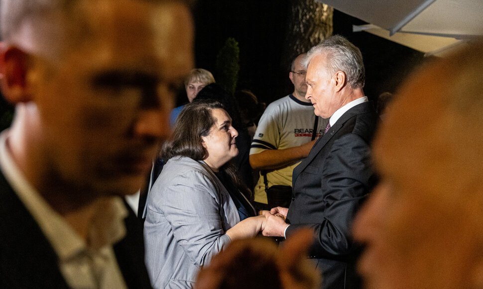 Irena Segalovičienė ir Gitanas Nausėda 