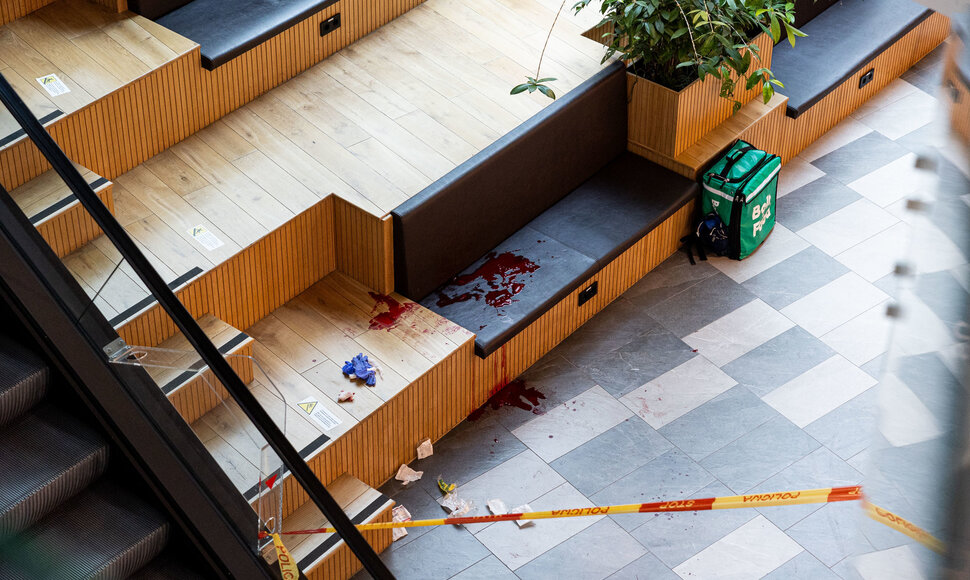 Vilniaus prekybos centre &bdquo;Europa&ldquo; peiliu ginkluotas vyras sužalojo žmogų