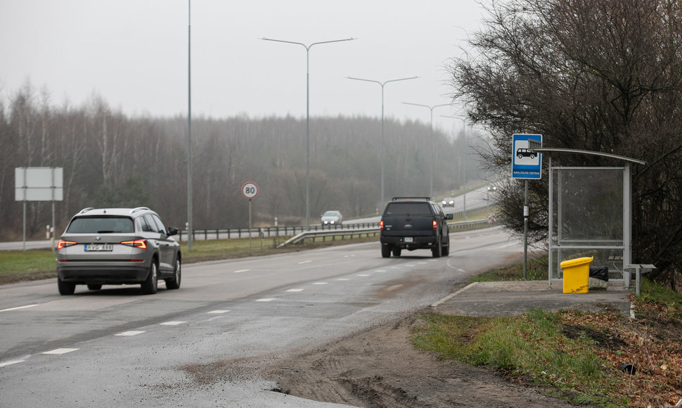 Automobilių eismas Minsko pl. ties stotele „Kinologijos centras“