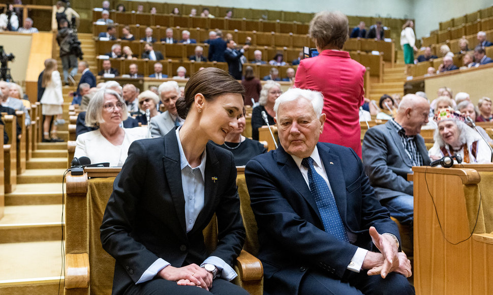 Viktorija Čmilytė-Nielsen ir Valdas Adamkus