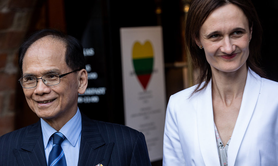 Viktorija Čmilytė-Nielsen susitiko su Taivano parlamento vadovu You Si-Kunu
