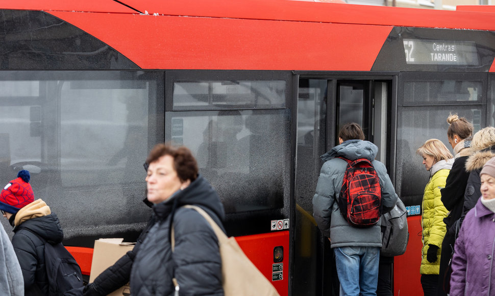 Vilniaus viešasis transportas streiko metu