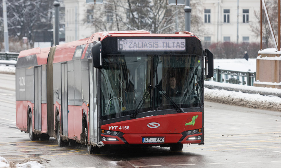 Vilniaus viešasis transportas streiko metu