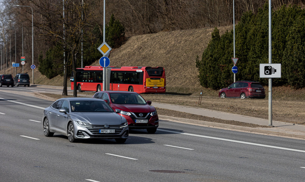 Greičio matuoklis Ukmergės gatvėje